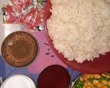 A picture of step 1 of Mexican rice with Indian twist.