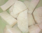 A picture of step 1 of Crispy yam.