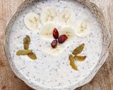 A picture of step 5 of Overnight Oats, Chia Seeds and Banana Smoothie (Healthy no cook breakfast recipe).