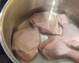 A picture of step 1 of Healthy poached chicken w/ bulgur wheat.