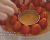 A picture of step 10 of Christmas ☆ Strawberry and White Chocolate Mousse Cake.