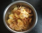 A picture of step 1 of Simple Masala Prawn Curry.