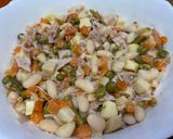 Foto del paso 2 de la receta: Ensalada de alubias y macedonia de verduras