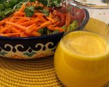 A picture of step 2 of Carrot Ginger Dressing.