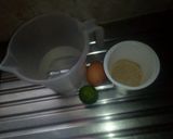 A picture of step 1 of Lemon Ice #4weeksChallenge.
