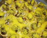 A picture of step 1 of Sev puri.