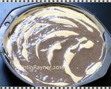 Foto langkah ke 5 dari resep Ogura Cake Zebra with Coconut Milk.