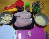 Foto del paso 1 de la receta: Espiral Fibonacci de Pollo (Pan de pollo)