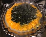 Une image de l'étape 15 de Duo de purées potiron et pommes de terre spiruline et emmental.