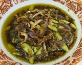 Gambar langkah 6 resipi Sambal hijau.