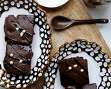 A picture of step 8 of Ragi Flour Cocoa Brownie with Mocha.