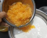 A picture of step 6 of Orange Tang Ice cream.