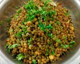 A picture of step 2 of Masala Moong.
