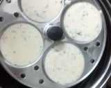 A picture of step 5 of Rava idli.
