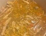 A picture of step 4 of Creamy chicken noodle soup.