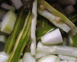 A picture of step 1 of Lauki and drumsticks soup.