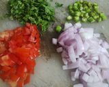 A picture of step 1 of Millet poha.
