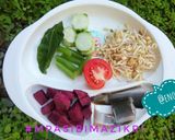 Foto langkah ke 1 dari resep Ubi ungu, tauge, oyong, lele MPASI 6 bulan 4 bintang.