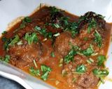 A picture of step 8 of Kofta Curry.