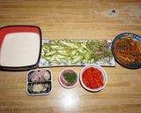 A picture of step 2 of Crab Meatballs, Tri-Color Spiral Pasta, and Dill Sauce. Jon Style.