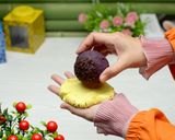 Foto langkah ke 8 dari resep BISA DIFROZEN | SESAME BALL LUMER UBI-MOZZARELLA ALA RISOLES KAMBOJA.