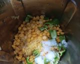 A picture of step 1 of Moong dal pakoda.