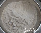 A picture of step 1 of Soya and Wheat flour Rotis.