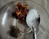 A picture of step 1 of Paan leaf mocktail.