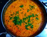 A picture of step 5 of Gatte ki subji.