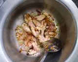 A picture of step 4 of Chicken pulao.