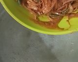 A picture of step 4 of Gongura Chicken.