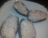 Foto del paso 1 de la receta: berengenas rellenas de beicon jamon york y queso en crema y enpanadas 