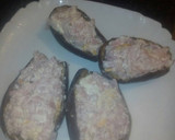 Foto del paso 1 de la receta: berengenas rellenas de beicon jamon york y queso en crema y enpanadas 
