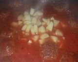 Foto del paso 3 de la receta: Arroz con salsa y albóndigas 🔥🤘