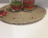 A picture of step 4 of 3 layered Chill Fruits punch.