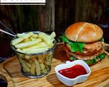 A picture of step 5 of Leftover Fried Chicken Double Decker Burger.