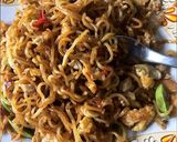 Foto langkah ke 9 dari resep Indomie goreng bumbu pedas + petai.