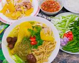 Hình bước làm 6 của món Miến Dong Gà Ta(Ức Gà) Nấu Với Măng Khô Đặc Sản Tây Bắc