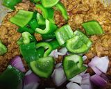 A picture of step 5 of Mutton Qeema, Green Bell Pepper And Onion.