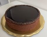 A picture of step 10 of Knam’s Sacher Semifreddo Cake.