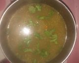 A picture of step 3 of Maggi soup.