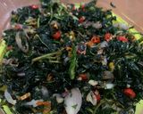 Foto langkah ke 5 dari resep Kangkung crispy cabe garam.