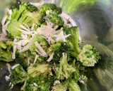 A picture of step 4 of Chicken & broccoli with creamy garlic Parmesan sauce.