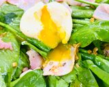 Hình bước làm 11 của món Salad Cải Bó Xôi - Trứng ChầnSốt Dầu-Giấm-MậtOng