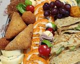 Vegán, sajtkrémes, paprikapiskótás tekercs recept fázis 9 fotója