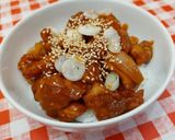 Koreai édes-csípős gochujang-os csirke recept fázis 5 fotója
