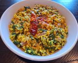 A picture of step 4 of Methi Moong Dal Sabzi.