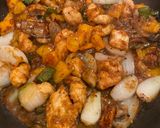 A picture of step 7 of Orange Chicken.