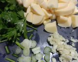 Foto langkah ke 1 dari resep Egg Drop Corn Soup with Tofu.