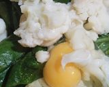 Foto del paso 1 de la receta: Pancakes de espinaca y coliflor